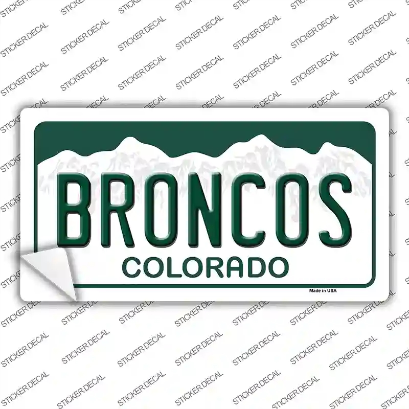 LP-2037s-L Broncos Colorado State Novelty Sticker Decal, Large