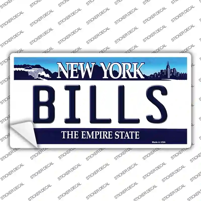 LP-2051s-S Bills   York State Novelty Sticker Decal, Small