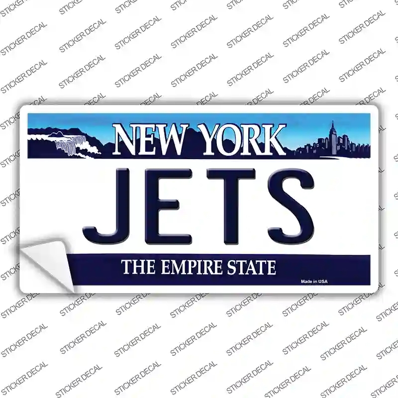 LP-2053s-S Jets   York State Novelty Sticker Decal, Small