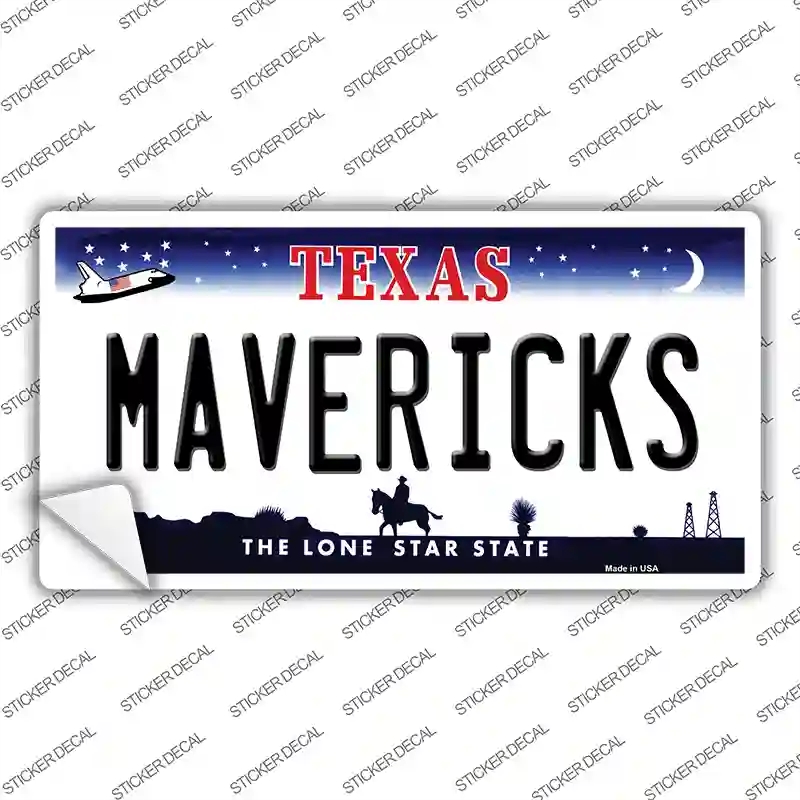 LP-2568s-S Mavericks Texas State Novelty Sticker Decal, Small