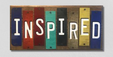 WS-087 1.5 x 6 in. Inspired Fun Strips Novelty Wood Sign