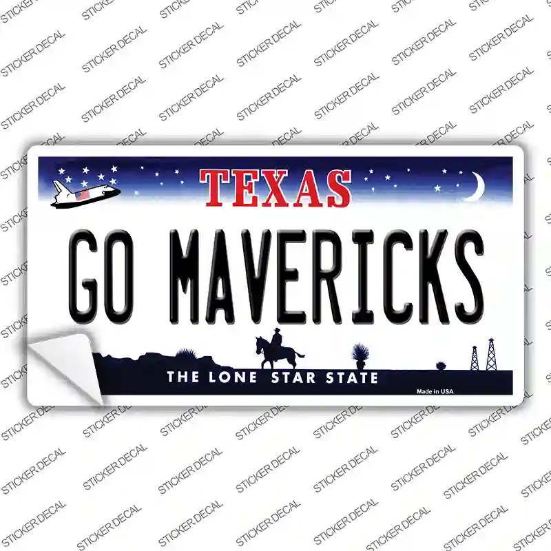 LP-13515s-L Go Mavericks Novelty Sticker Decal, Large