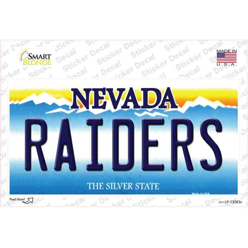 LP-13583s-M Raiders Nevada Novelty Sticker Decal, Medium
