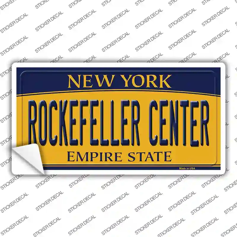 LP-8953s-L Rockefeller Center   York Novelty Sticker Decal, Large