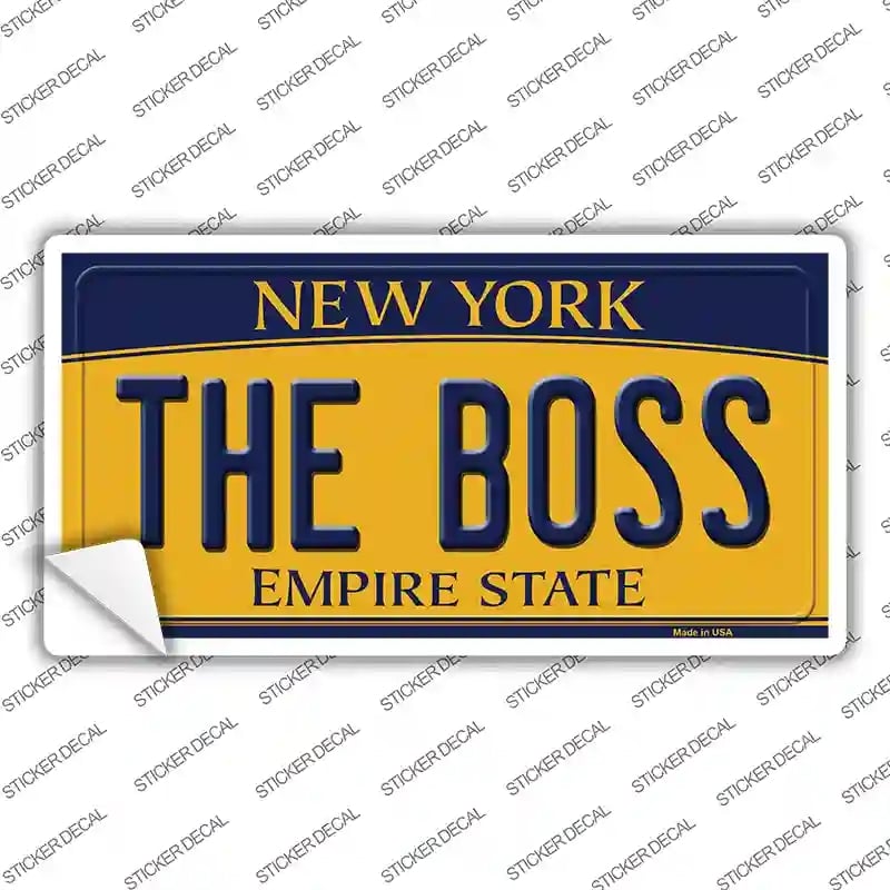 LP-8961s-L The Boss   York Novelty Sticker Decal, Large