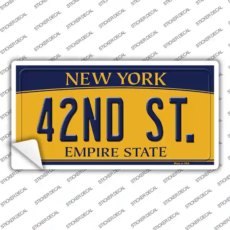 LP-8980s-XL 42nd St   York Novelty Sticker Decal, Extra Large