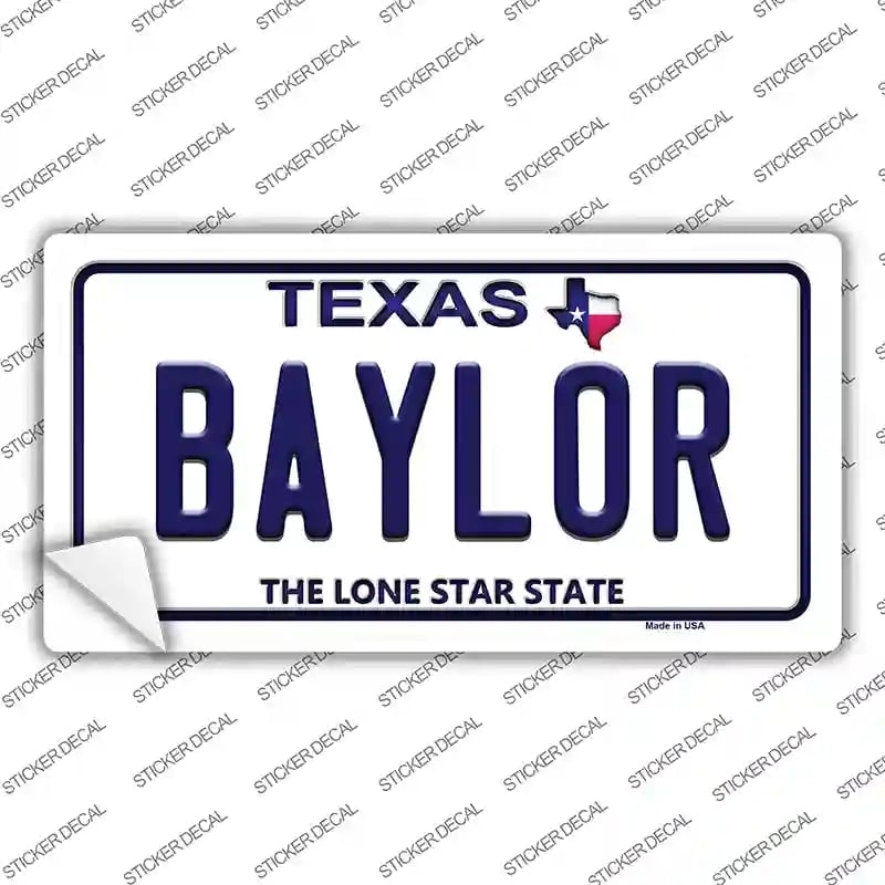 LP-9380s-S Baylor Texas Novelty Sticker Decal, Small