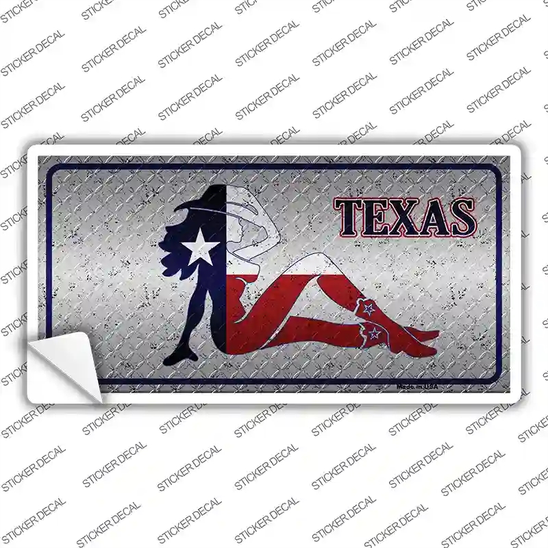 LP-9432s-L Texas Girl Diamond Novelty Sticker Decal, Large