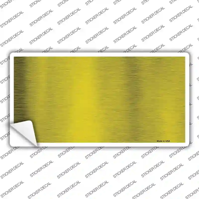 LPC-1003s-L Yellow Metallic Solid Novelty Sticker Decal, Large