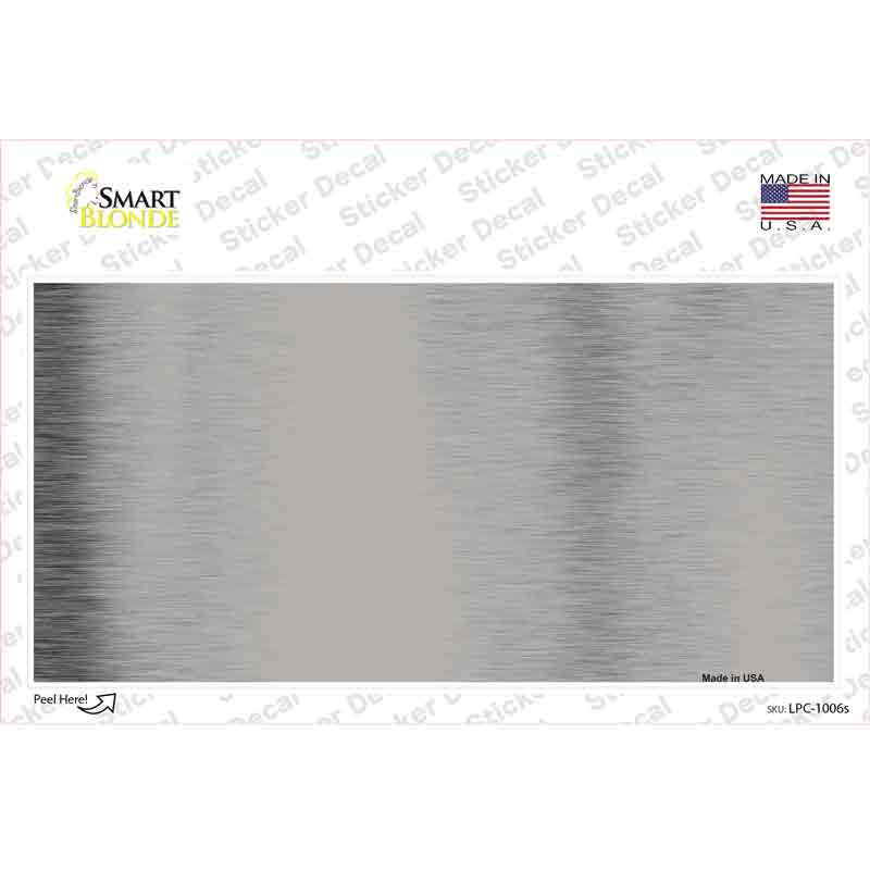 LPC-1006s-M Gray Metallic Solid Novelty Sticker Decal, Medium