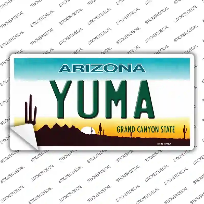 LP-8649s-S Yuma Arizona Novelty Sticker Decal, Small