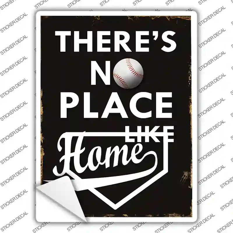 P-1250s-XL No Place Like Home Novelty Rectangle Sticker Decal, Extra Large