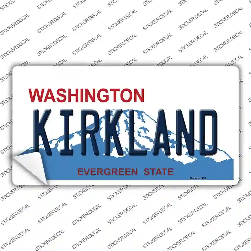 LP-8677s-S Kirkland Washington Novelty Sticker Decal, Small