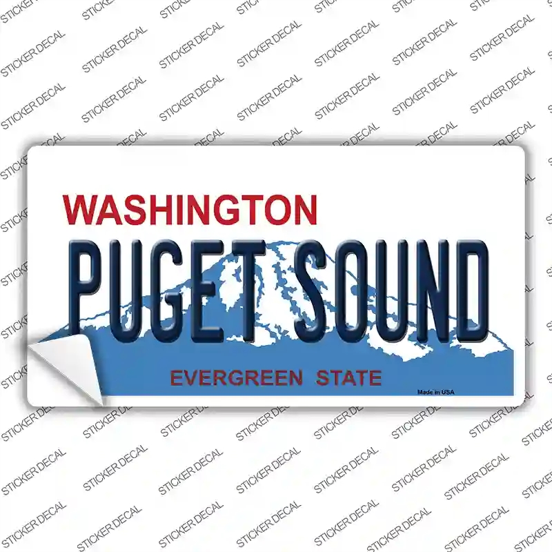 LP-8683s-S Puget Sound Washington Novelty Sticker Decal, Small