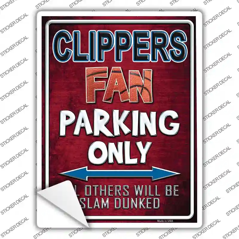 P-245s-XL Clippers Novelty Rectangle Sticker Decal, Extra Large