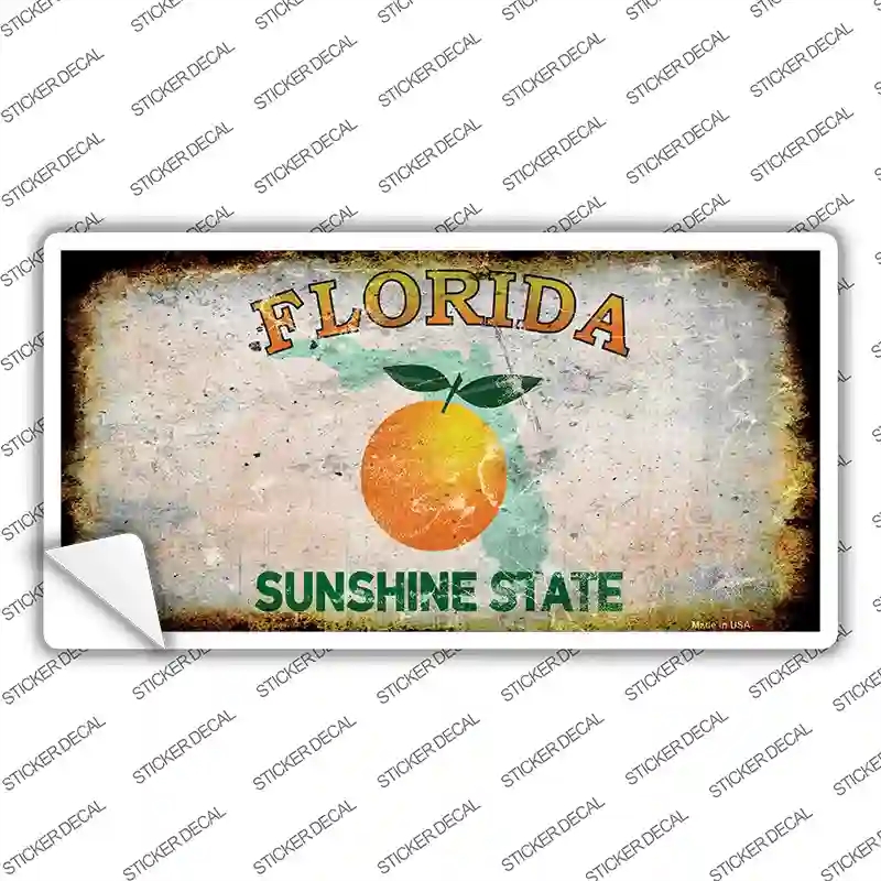 LP-8197s-XL Florida Rusty Novelty Sticker Decal, Extra Large