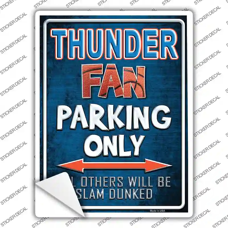 P-265s-XL Thunder Novelty Rectangle Sticker Decal, Extra Large