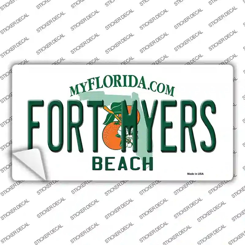 LP-8270s-S Fort Myers Beach Novelty Sticker Decal, Small