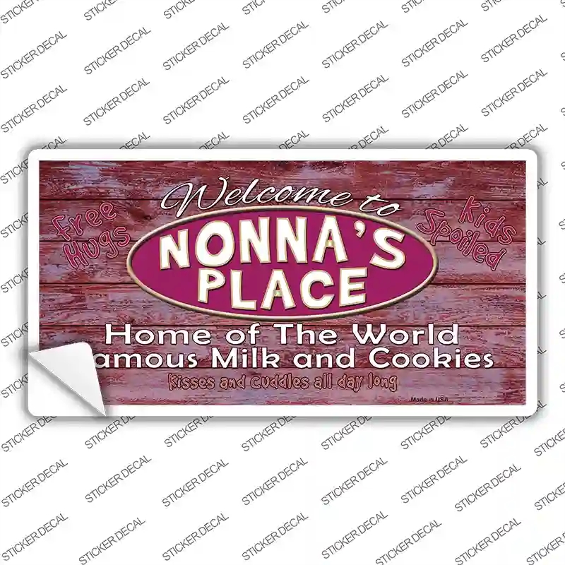 LP-8376s-S Nonnas Place Novelty Sticker Decal, Small