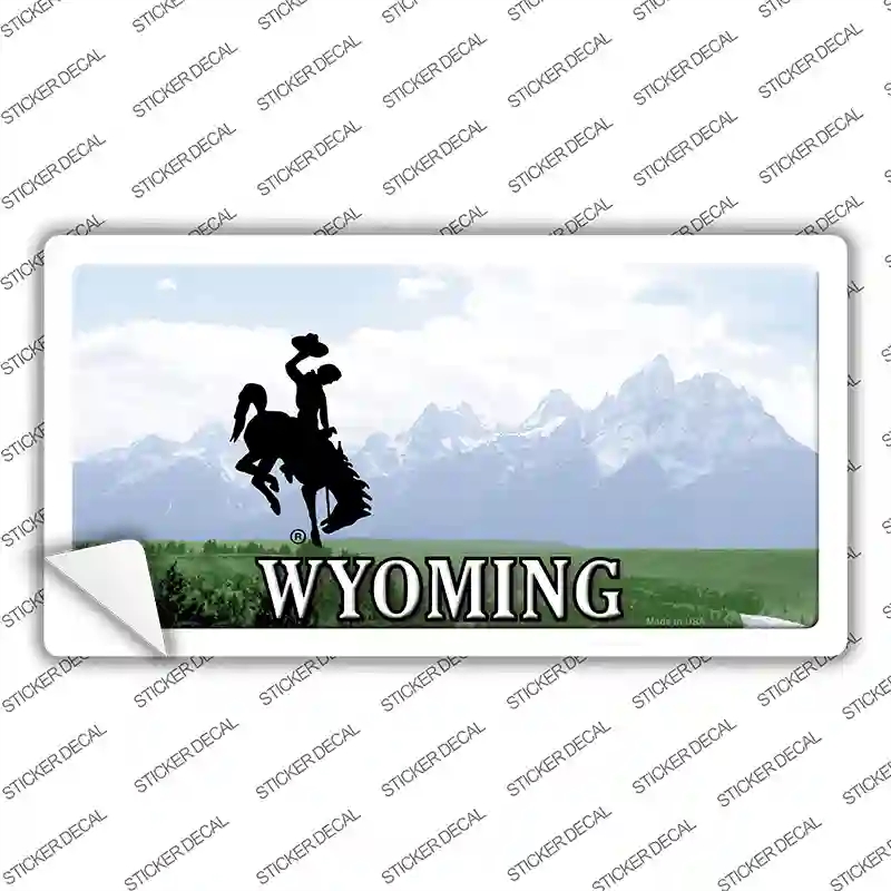 LP-8414s-S Wyoming State Novelty Sticker Decal, Small