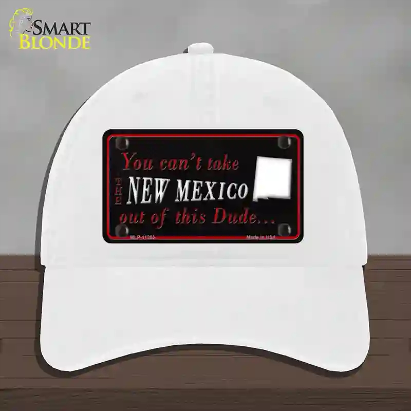 HAT14-MLP-11285   Mexico Dude Novelty License Plate Hat, Unconstructed Cotton - White