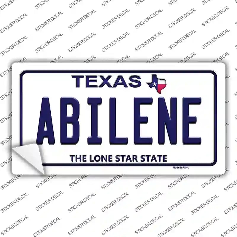 LP-9381s-XL Abilene Texas Novelty Sticker Decal, Extra Large
