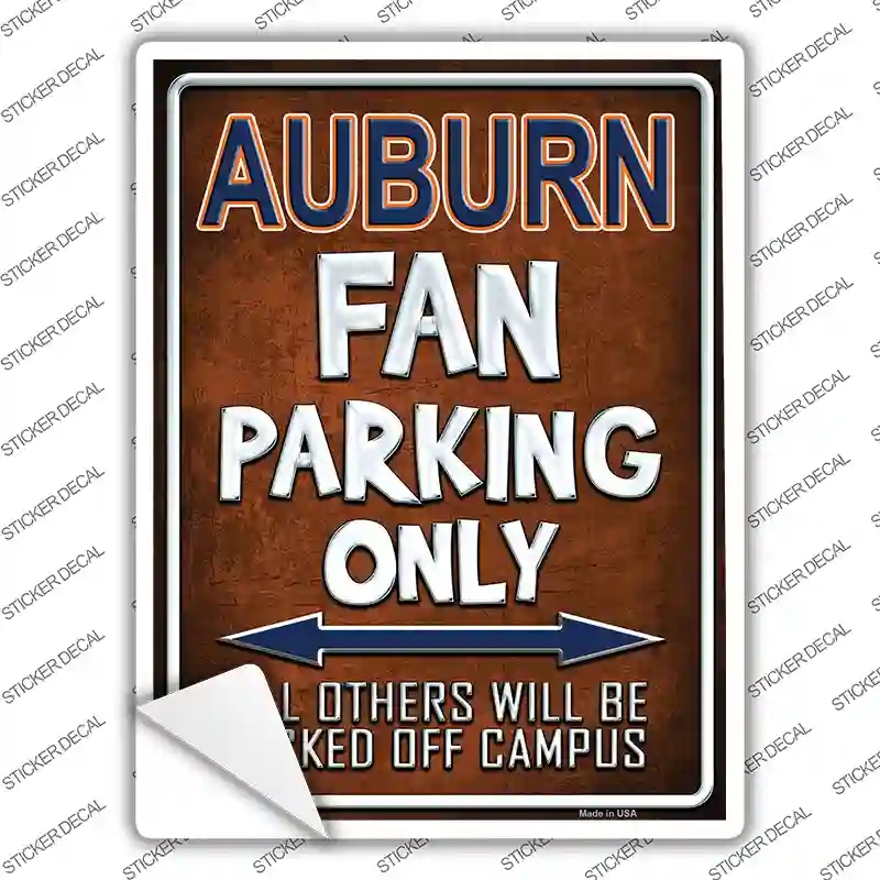 P-271s-XL Auburn Novelty Rectangle Sticker Decal, Extra Large
