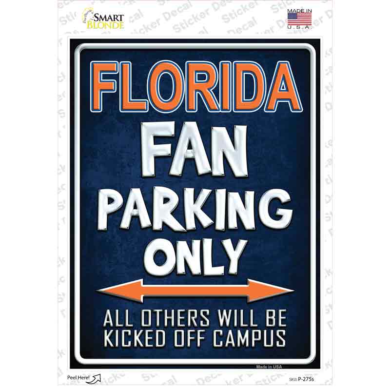 P-275s-M Florida Novelty Rectangle Sticker Decal, Medium