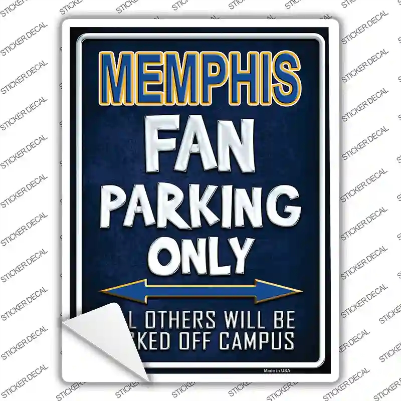P-284s-XL Memphis Novelty Rectangle Sticker Decal, Extra Large