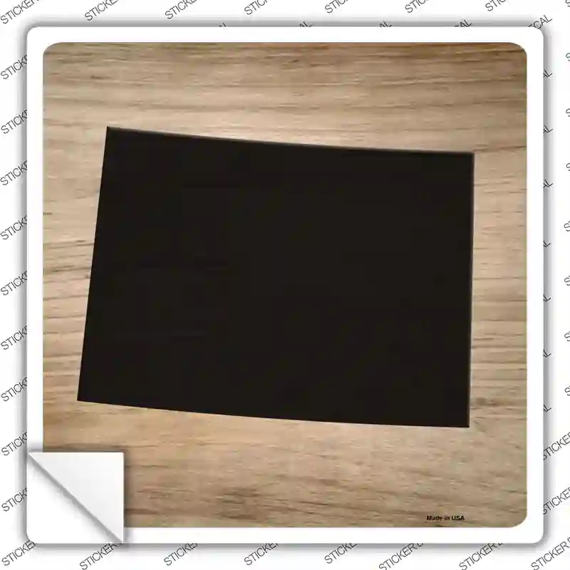 SQ-1058s-S Colorado Shape Letter Tile Novelty Square Sticker Decal, Small