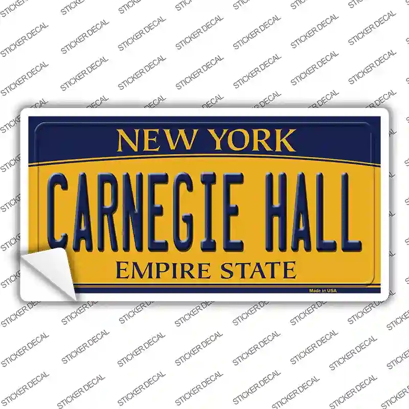 LP-8954s-XL Carnegie Hall   York Novelty Sticker Decal, Extra Large