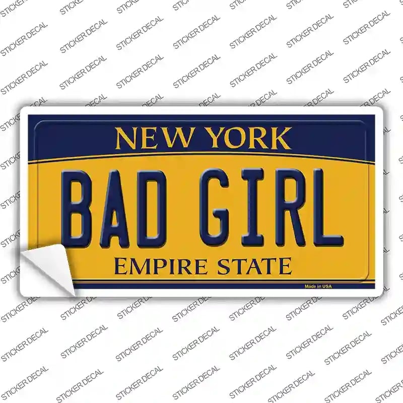 LP-8986s-S Bad Girl   York Novelty Sticker Decal, Small