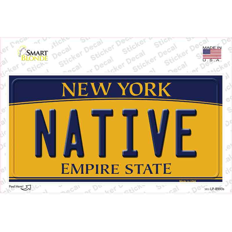 LP-8993s-M Native   York Novelty Sticker Decal, Medium