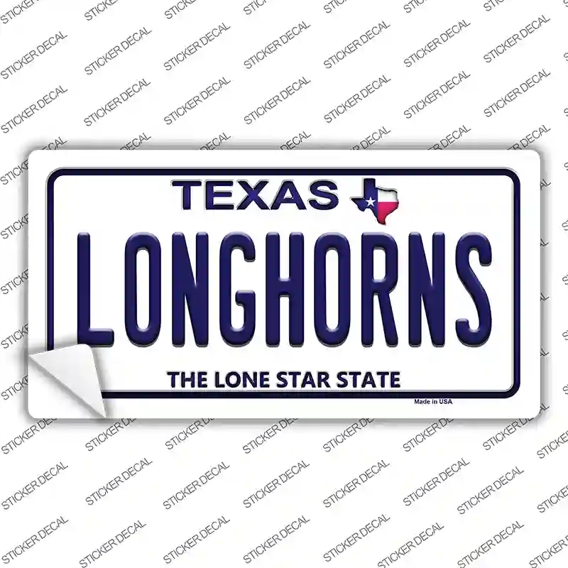 LP-9357s-S Longhorn Texas Novelty Sticker Decal, Small