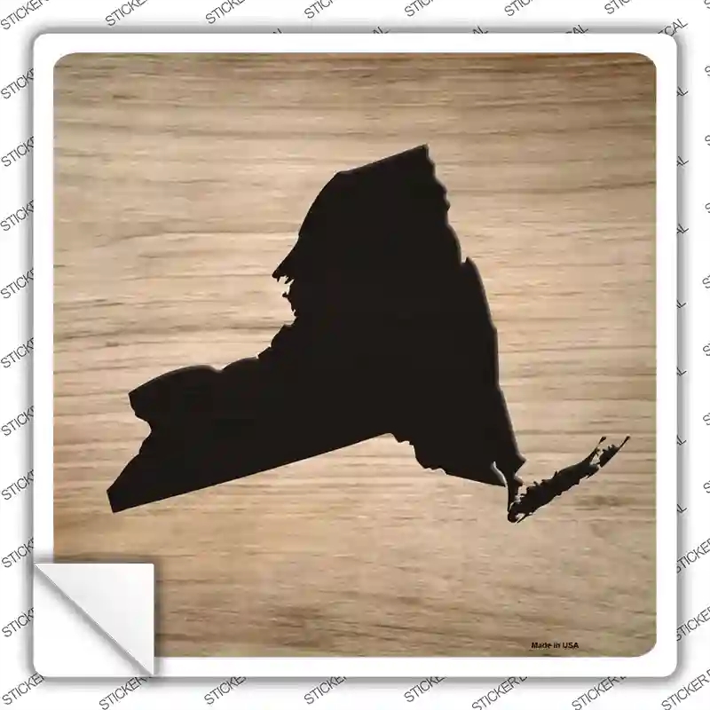 SQ-1084s-XL   York Shape Letter Tile Novelty Square Sticker Decal, Extra Large