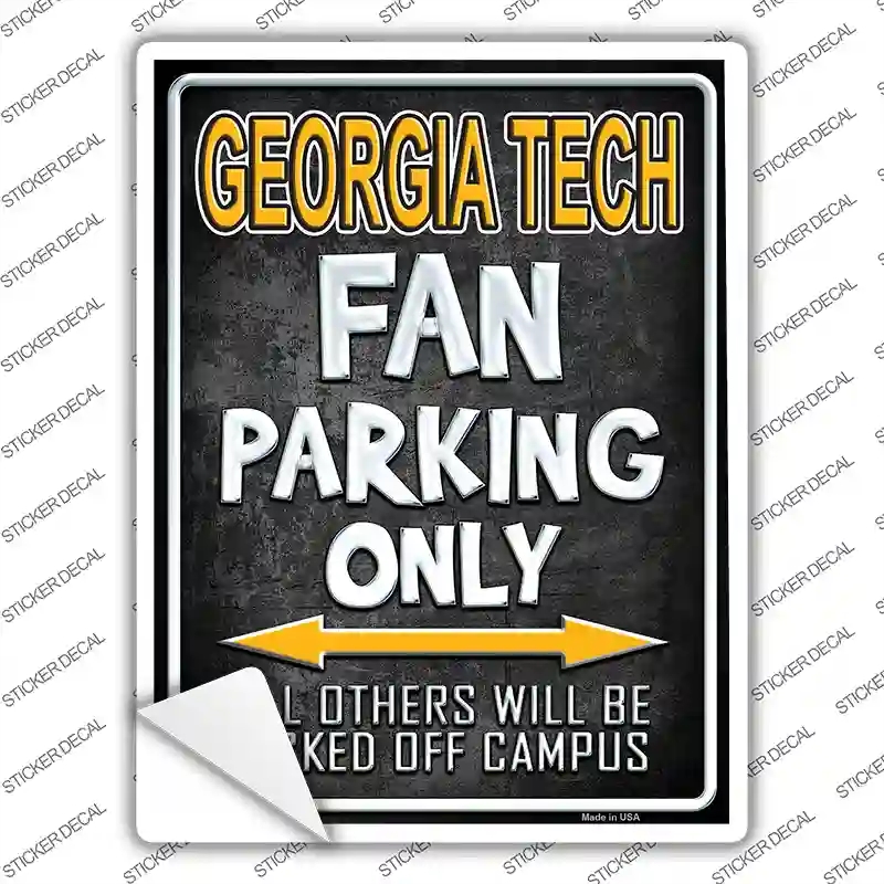 P-278s-XL Georgia Tech Novelty Rectangle Sticker Decal, Extra Large