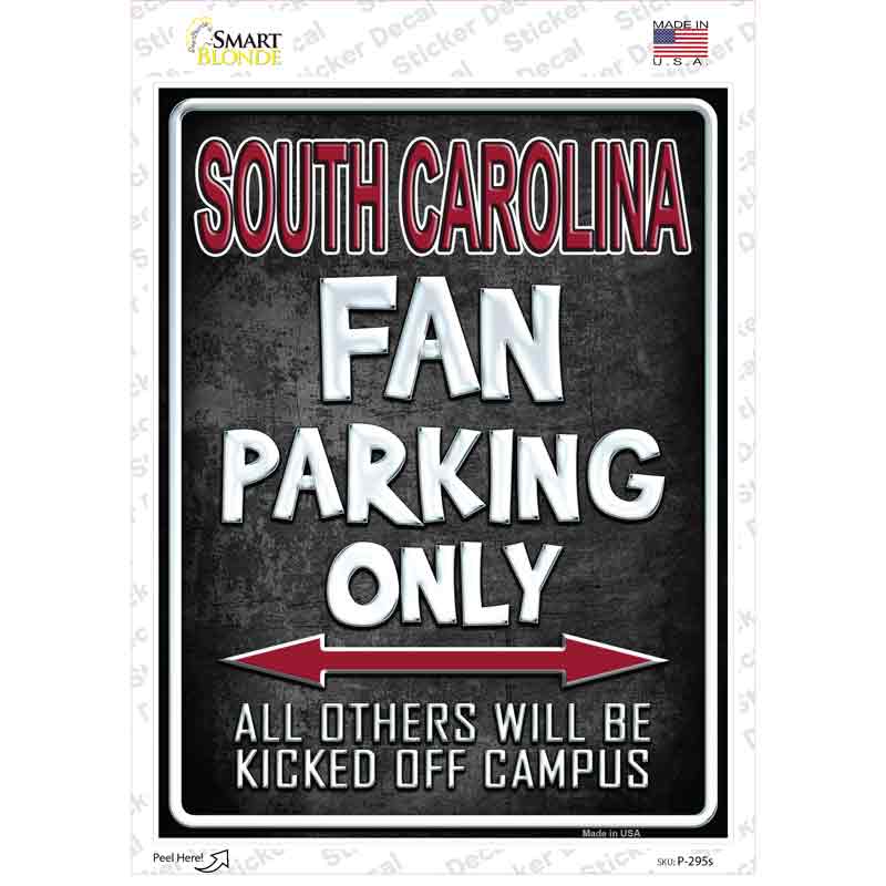 P-295s-M South Carolina Novelty Rectangle Sticker Decal, Medium