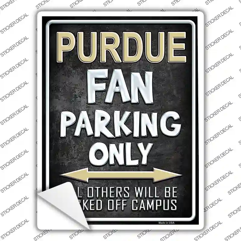 P-305s-L Purdue Novelty Rectangle Sticker Decal, Large