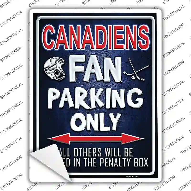 P-314s-XL Canadiens Novelty Rectangle Sticker Decal, Extra Large