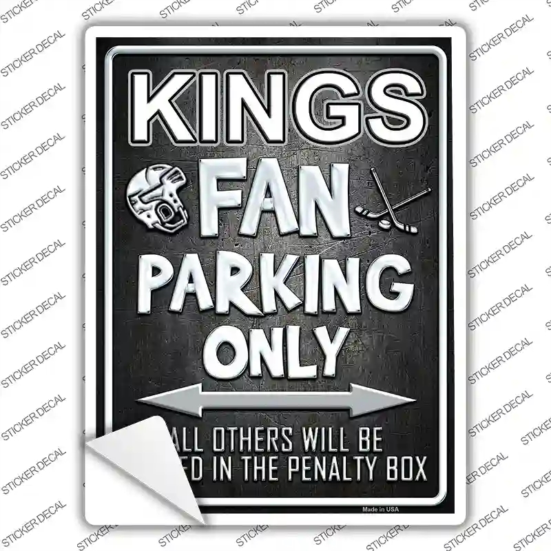 P-321s-L Kings Novelty Rectangle Sticker Decal, Large