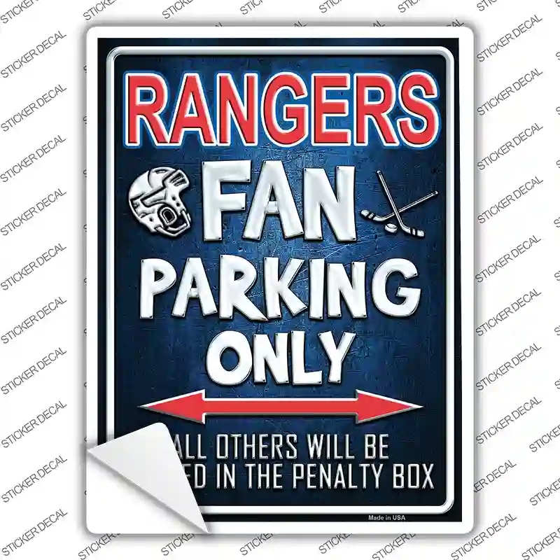 P-328s-XL Rangers Novelty Rectangle Sticker Decal, Extra Large