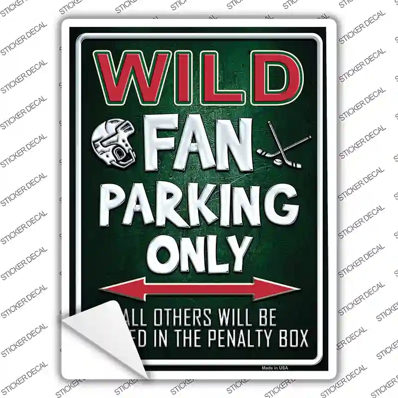 P-333s-S Wild Novelty Rectangle Sticker Decal, Small
