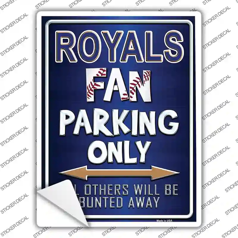 P-235s-XL Royals Novelty Rectangle Sticker Decal, Extra Large