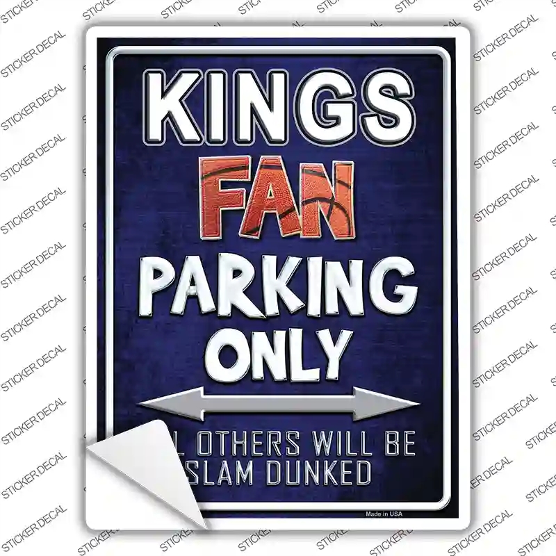 P-251s-S Kings Purple Novelty Rectangle Sticker Decal, Small