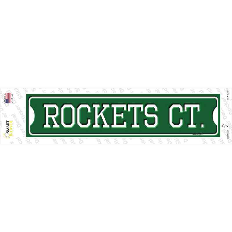 K-1015s-M Rockets Ct Novelty Narrow Sticker Decal, Medium