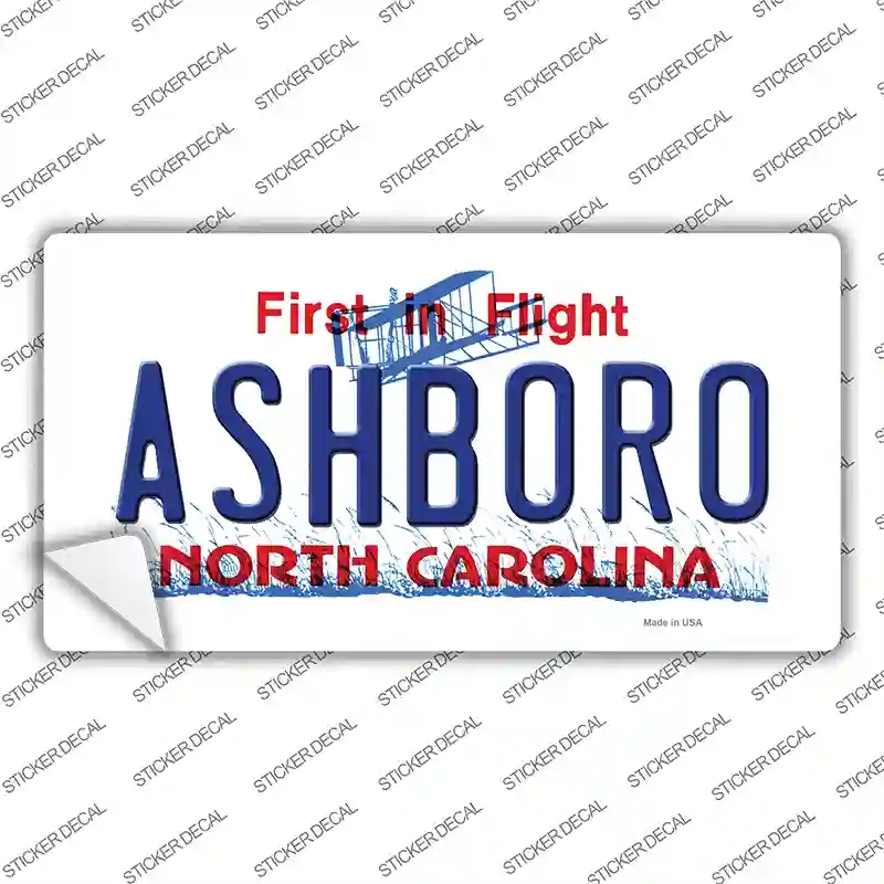 LP-11843s-L Ashboro North Carolina Novelty Sticker Decal, Large