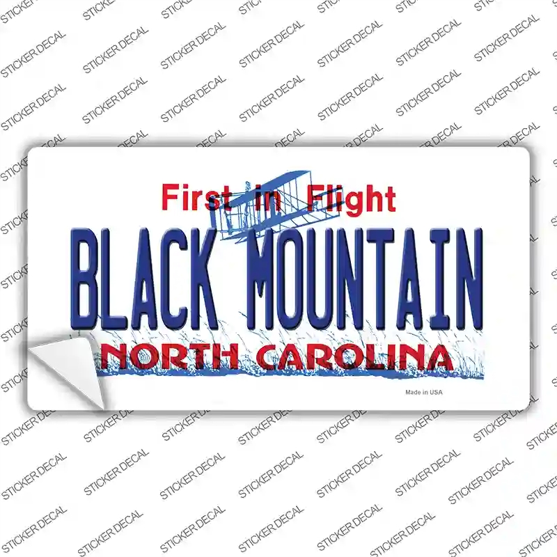 LP-12051s-XL Black Mountain North Carolina Novelty Sticker Decal, Extra Large