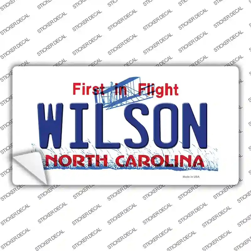 LP-12100s-L Wilson North Carolina State Novelty Sticker Decal, Large
