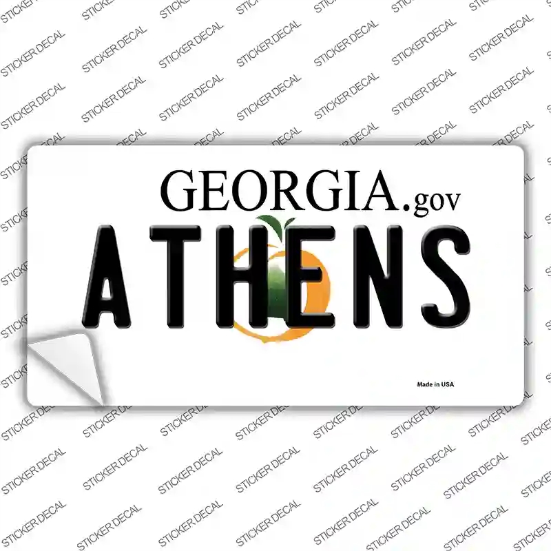 LP-12131s-XL Athens Georgia State Novelty Sticker Decal, Extra Large