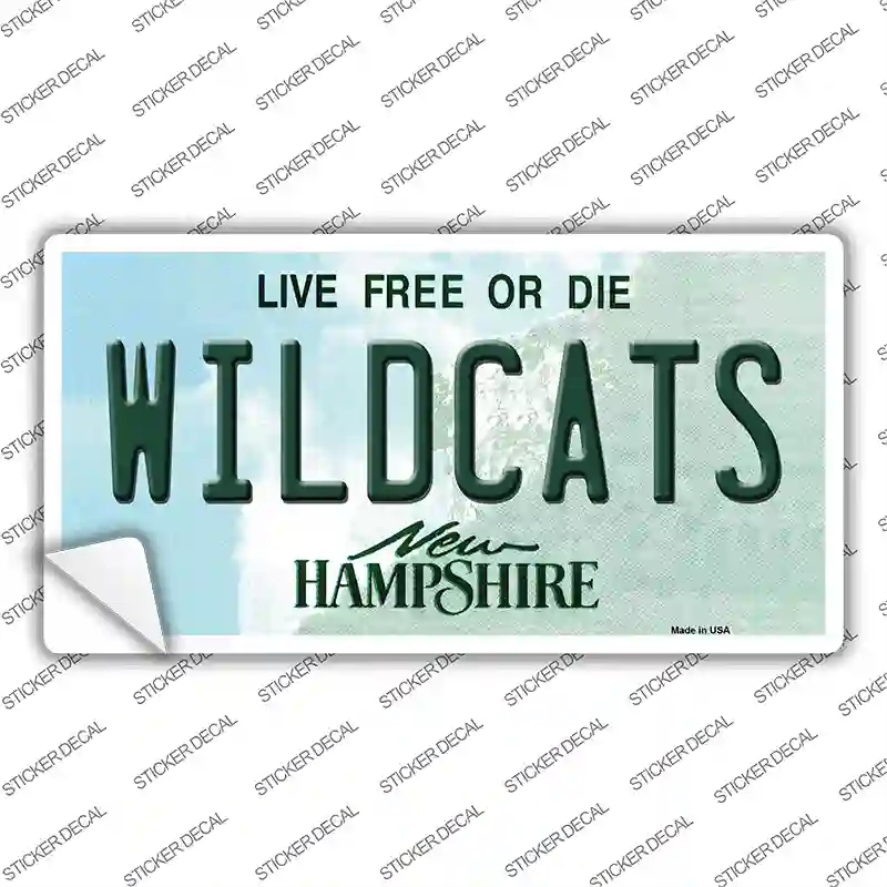 LP-12135s-L Wildcats   Hampshire Novelty Sticker Decal, Large